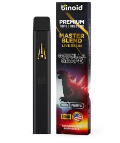 THC Device – THC-P:THC-H:PCH Disposable Vape Device – Master Blend Godzilla Grape (indica) – 3g – By Binoid