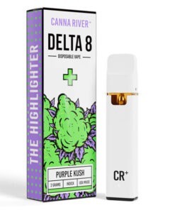 Highlighter Delta 8 THC Vape Pen – Purple Kush – Indica – 2g – Canna River