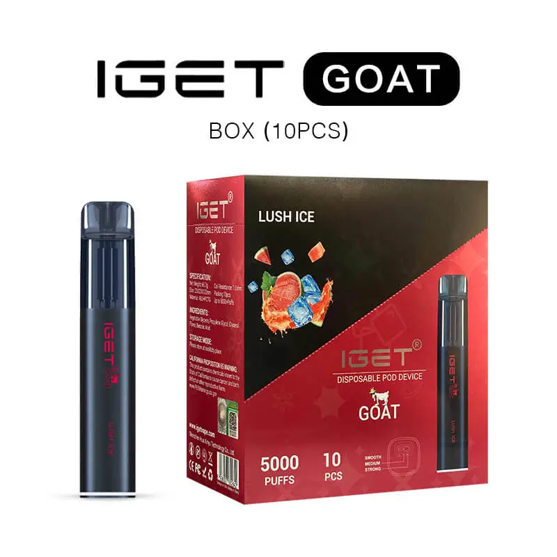iGET Goat Wholesale 5000 Puffs – Display Box of 10 Units