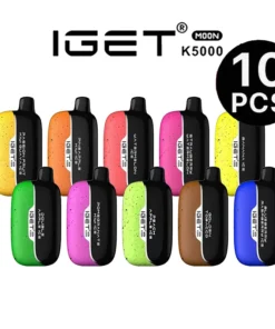 iGET Moon Mixed Flavours Wholesale Box (10PCS) – 5000 Puffs