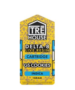 Live Resin Delta 8 Vape Cartridge – GS Cookies – Indica 1g – TRĒ House