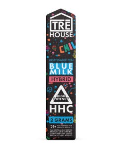 High Potency HHC Vape Pen – Blue Milk – Hybrid 2g – TRĒ House