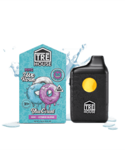 Live Rosin HHC Vape Pen – Blue Cereal – 3.5g Hybrid – TRĒ House