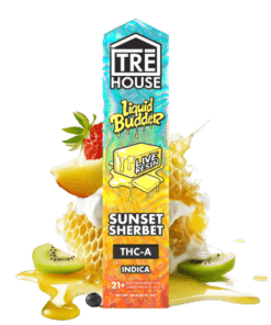 THCA Live Resin Liquid Budder Vape Pen – Sunset Sherbet – Indica 2g -TRĒ House