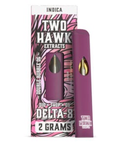 Delta 8 THC Vape Pen with D10 + THC-P – Double Bubble OG – Indica 2g – Two Hawk Extracts